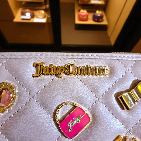 Juicy Couture Girls Only Dusty Blush Pink Zip Around Wallet NWOT - Picture 4 of 9